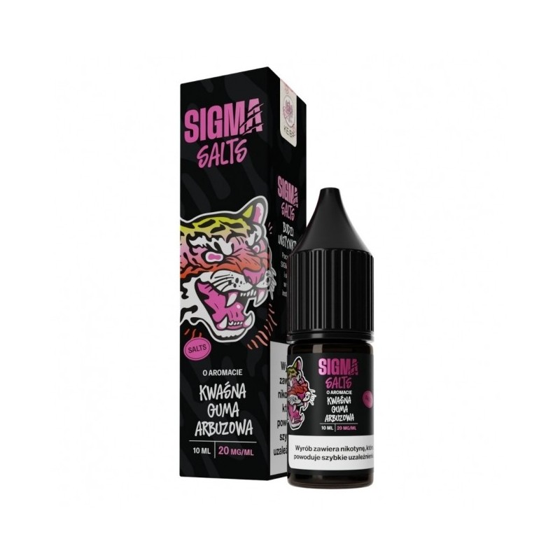 Liquid Sigma Salt 10ml o mocy 20 mg soli nikotynowej w smaku Kwaśna Guma Arbuzowa