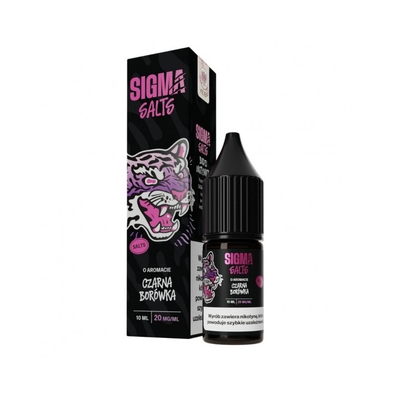 Liquid Sigma Salt 10ml o mocy 20 mg soli nikotynowej w smaku Czarna Borówka