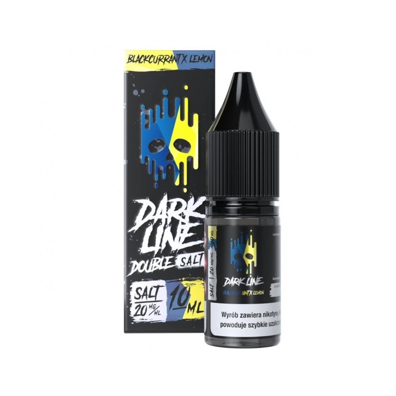 Liquid Dark Line Double Salt 10ml o mocy 20 mg soli nikotynowej w smaku Blackcurrant x Lemon