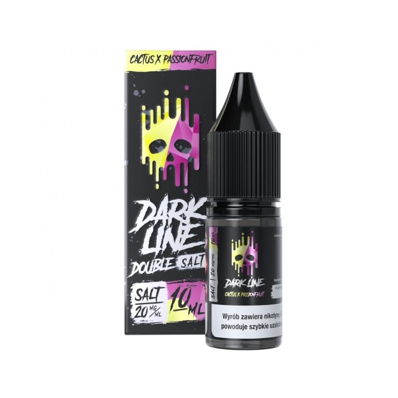 Liquid Dark Line Double Salt 10ml o mocy 20 mg soli nikotynowej w smaku Cactus x Passionfruit