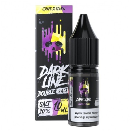 Liquid Dark Line Double Salt 10ml o mocy 20 mg soli nikotynowej w smaku Grape x Lemon