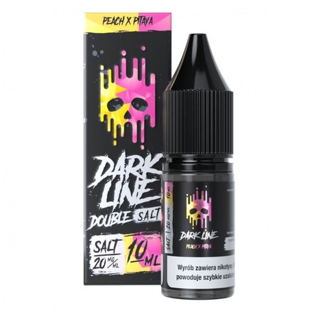 Liquid Dark Line Double Salt 10ml o mocy 20 mg soli nikotynowej w smaku Peach x Pitaya