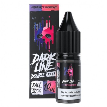 Liquid Dark Line Double Salt 10ml o mocy 20 mg soli nikotynowej w smaku Raspberry x Blackberry