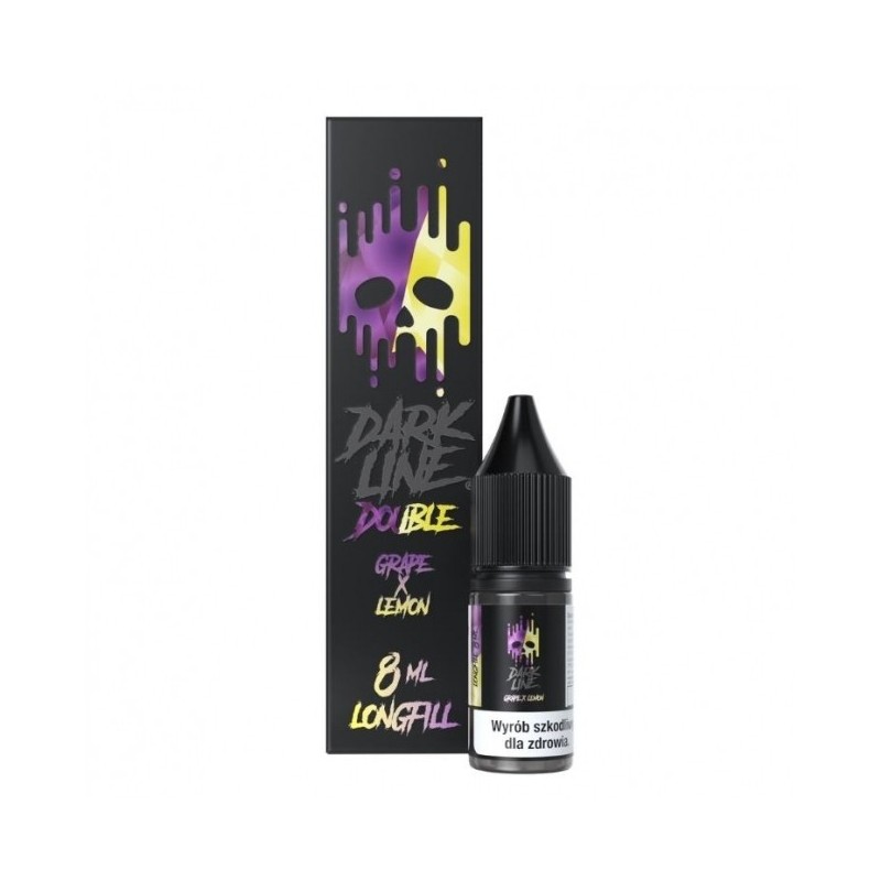 Longfill Dark Line Double 8ml w 60ml butelce o smaku Grape Lemon