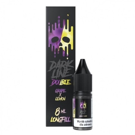 Longfill Dark Line Double 8ml w 60ml butelce o smaku Grape Lemon