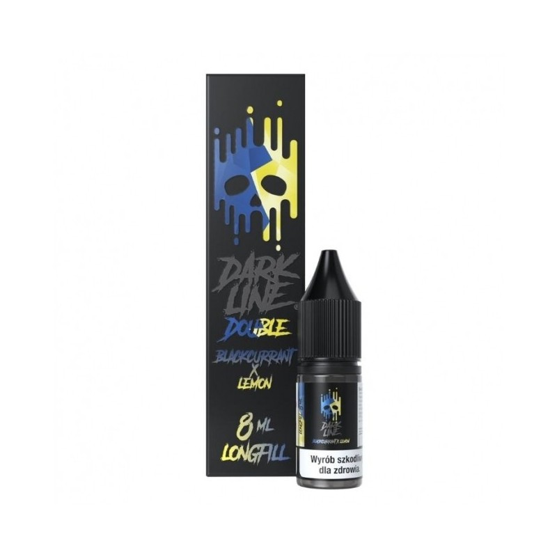 Longfill Dark Line Double 8ml w 60ml butelce o smaku Blackcurrant Lemon