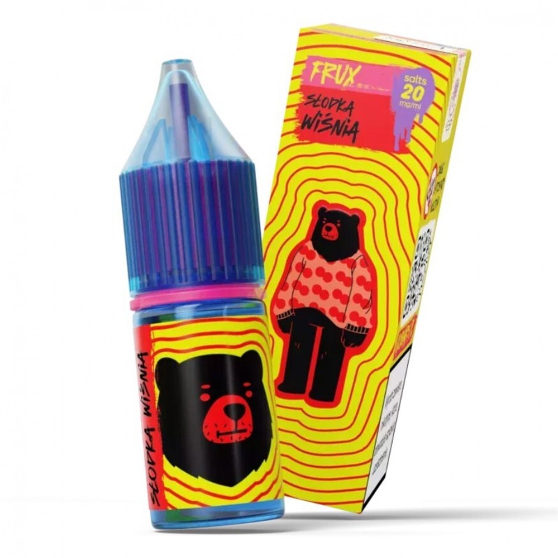 Liquid Go Bears Frux Salt 10ml o mocy 20 mg soli nikotynowej w smaku Słodka Wiśnia
