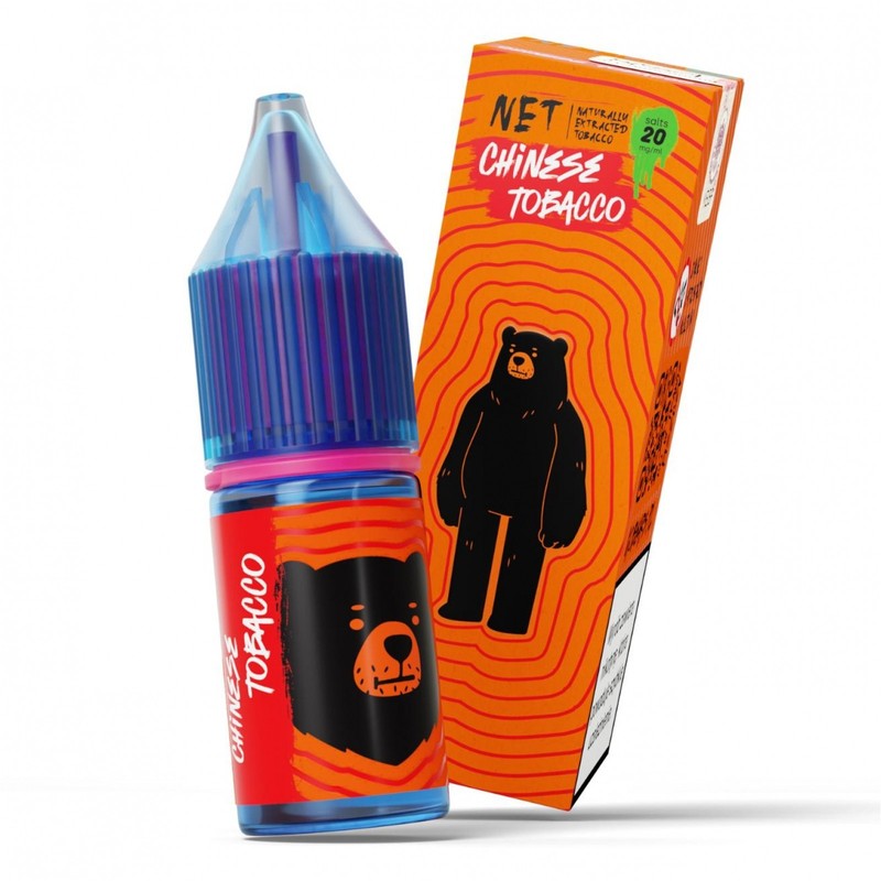 Liquid Go Bears NET Salt 10ml o mocy 20 mg soli nikotynowej w smaku Chinese Tobacco