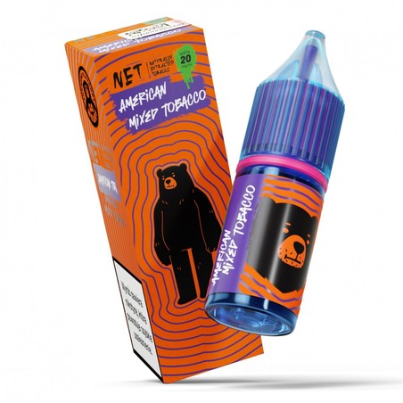Liquid Go Bears NET Salt 10ml o mocy 20 mg soli nikotynowej w smaku American Mixed Tobacco