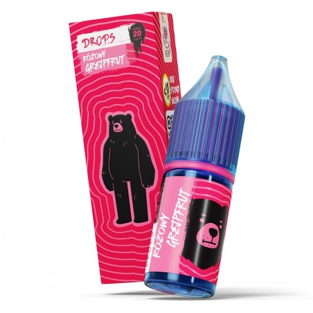 Liquid Go Bears Drops Salt 10ml o mocy 20 mg soli nikotynowej w smaku Różowy Grejpfrut