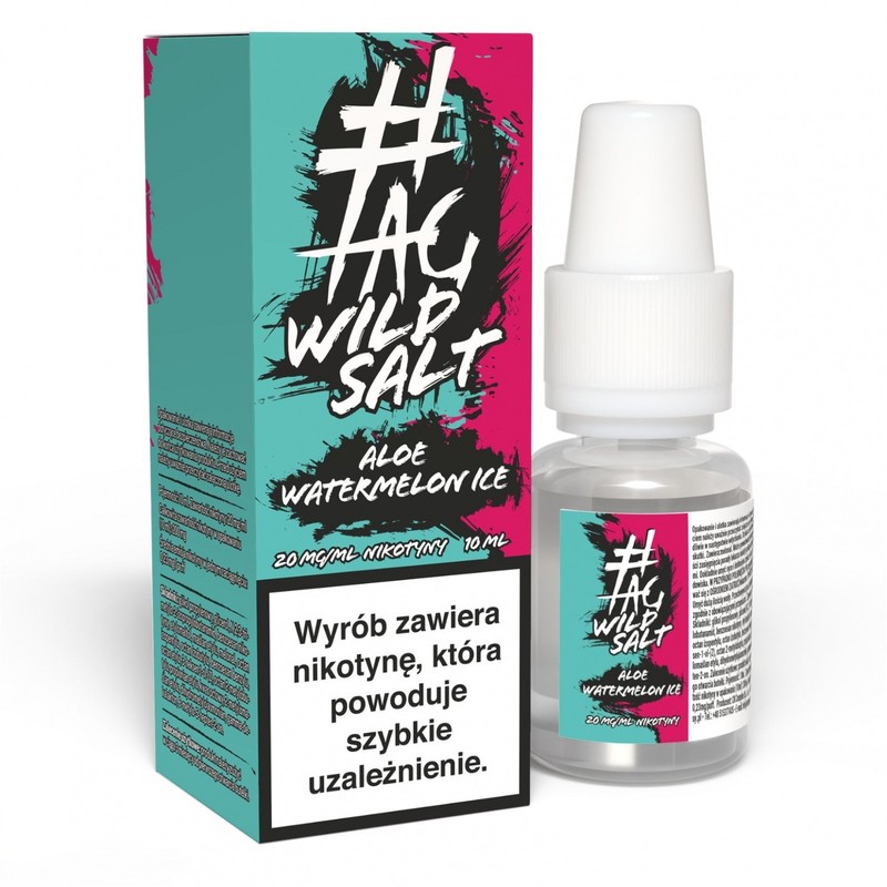 Liquid TAG Salt Wild 10ml o mocy 20 mg soli nikotynowej w smaku Aloe Watermelon Ice