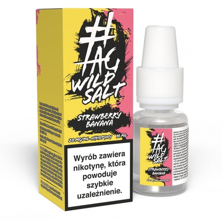 Liquid TAG Salt Wild 10ml o mocy 20 mg soli nikotynowej w smaku Strawberry Banana