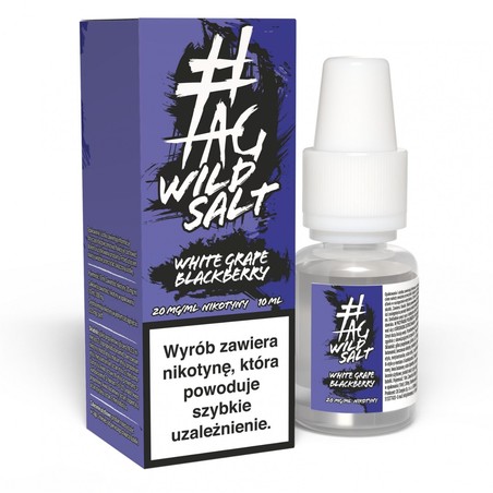 Liquid TAG Salt Wild 10ml o mocy 20 mg soli nikotynowej w smaku White Grape Blackberry