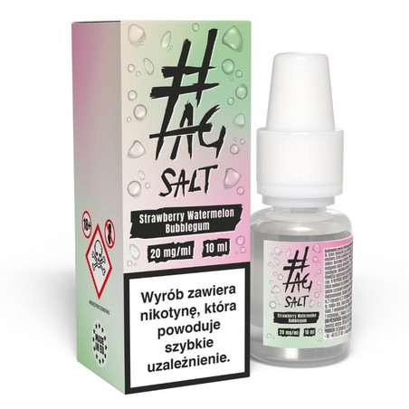 Liquid TAG Salt Drinks 10ml o mocy 20 mg soli nikotynowej w smaku Strawberry Watermelon Bubblegum