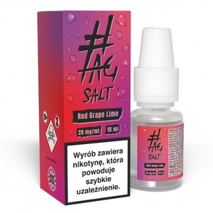 Liquid TAG Salt Drinks 10ml o mocy 20 mg soli nikotynowej w smaku Red Grape Lime