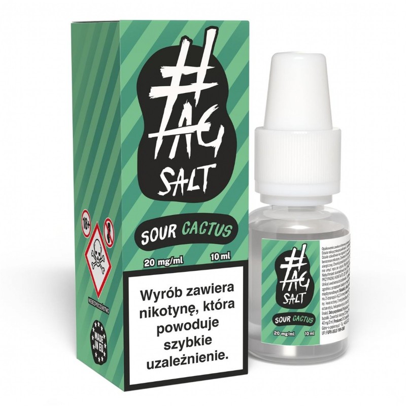 Liquid TAG Salt Sour 10ml o mocy 20 mg soli nikotynowej w smaku Cactus