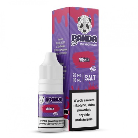 Liquid Panda Salt 10ml o mocy 20 mg soli nikotynowej w smaku Wiśnia
