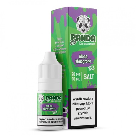 Liquid Panda Salt 10ml o mocy 20 mg soli nikotynowej w smaku Aloes Winogrono Ice