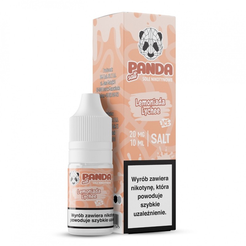 Liquid Panda Salt 10ml o mocy 20 mg soli nikotynowej w smaku Lemoniada Lychee Ice