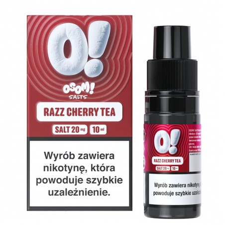 Liquid OSOM! Salt 10ml o mocy 20 mg soli nikotynowej w smaku Razz Cherry Tea