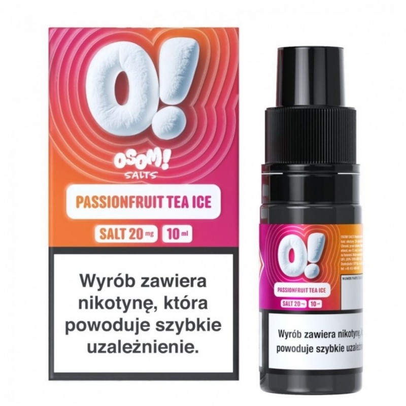 Liquid OSOM! Salt 10ml o mocy 20 mg soli nikotynowej w smaku Passionfruit Tea Ice