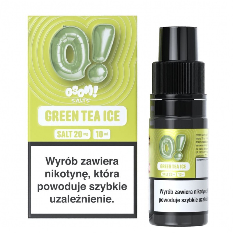 Liquid OSOM! Salt 10ml o mocy 20 mg soli nikotynowej w smaku Green Tea Ice