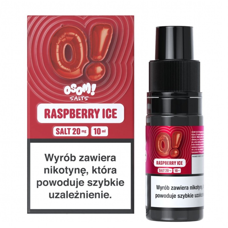 Liquid OSOM! Salt 10ml o mocy 20 mg soli nikotynowej w smaku Raspberry Ice