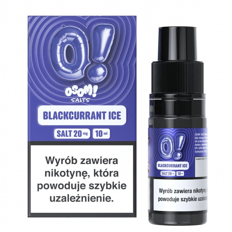 Liquid OSOM! Salt 10ml o mocy 20 mg soli nikotynowej w smaku Blackcurrant Ice