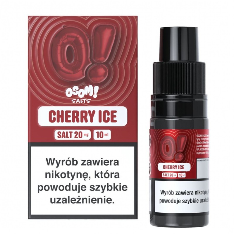Liquid OSOM! Salt 10ml o mocy 20 mg soli nikotynowej w smaku Cherry Ice