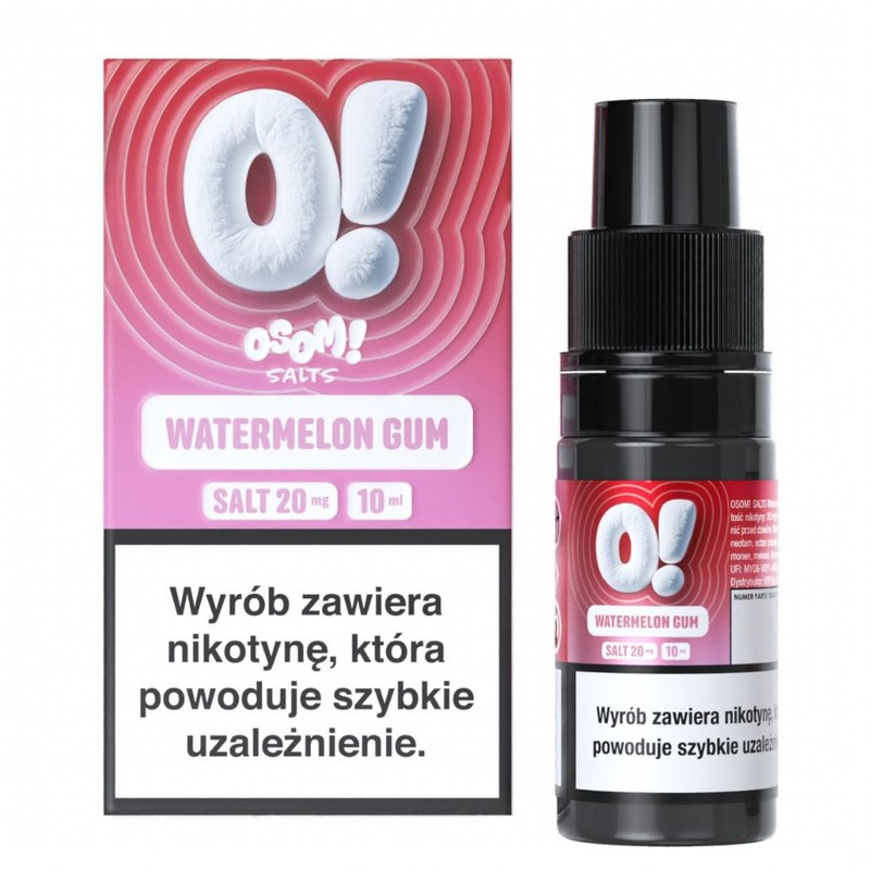 Liquid OSOM! Salt 10ml o mocy 20 mg soli nikotynowej w smaku Watermelon Gum