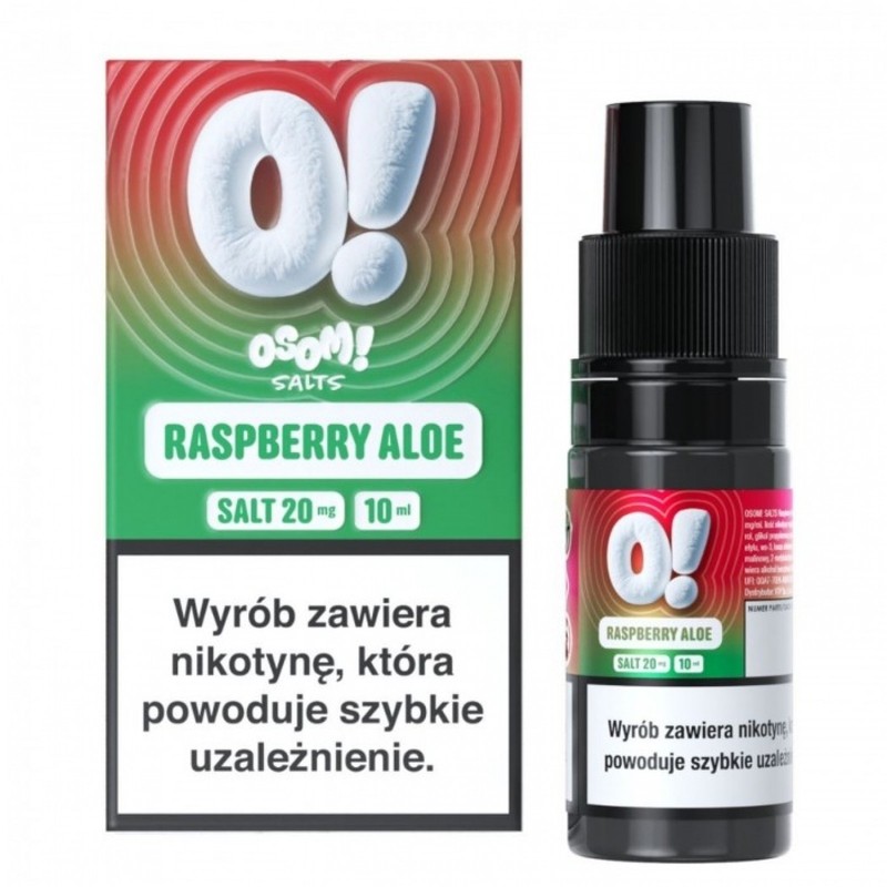 Liquid OSOM! Salt 10ml o mocy 20 mg soli nikotynowej w smaku Raspberry Aloe