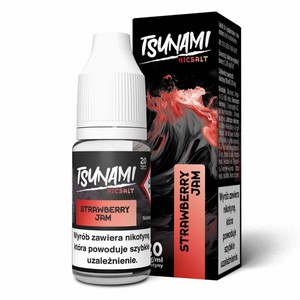 Liquid Tsunami Salt 10ml o mocy 20 mg soli nikotynowej w smaku Strawberry Jam
