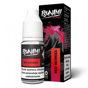 Liquid Tsunami Salt 10ml o mocy 20 mg soli nikotynowej w smaku Red Berries