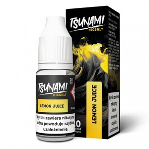 Liquid Tsunami Salt 10ml o mocy 20 mg soli nikotynowej w smaku Lemon Juice