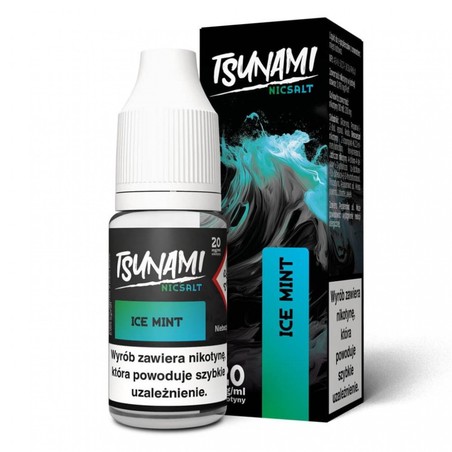 Liquid Tsunami Salt 10ml o mocy 20 mg soli nikotynowej w smaku Ice Mint