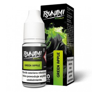 Liquid Tsunami Salt 10ml o mocy 20 mg soli nikotynowej w smaku Green Apple