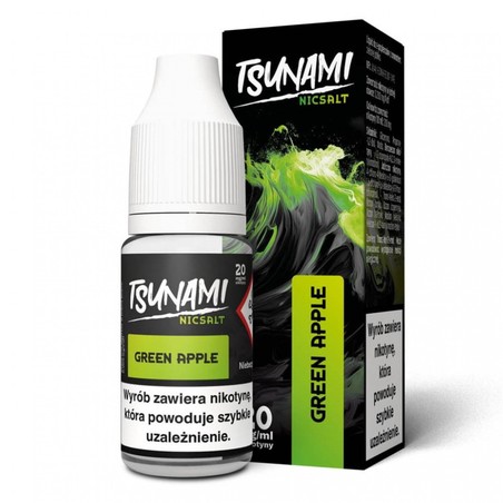 Liquid Tsunami Salt 10ml o mocy 20 mg soli nikotynowej w smaku Green Apple