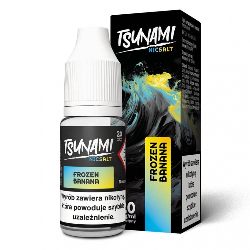 Liquid Tsunami Salt 10ml o mocy 20 mg soli nikotynowej w smaku Frozen Banana