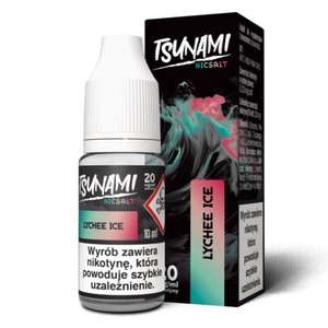 Liquid Tsunami Salt 10ml o mocy 20 mg soli nikotynowej w smaku Lychee Ice