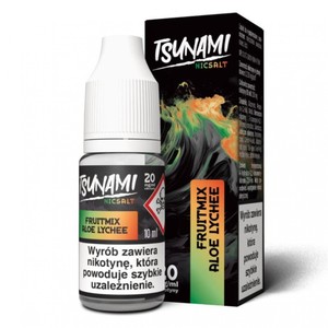 Liquid Tsunami Salt 10ml o mocy 20 mg soli nikotynowej w smaku Fruitmix Aloe Lychee