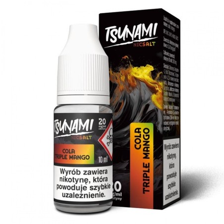 Liquid Tsunami Salt 10ml o mocy 20 mg soli nikotynowej w smaku Cola Triple Mango