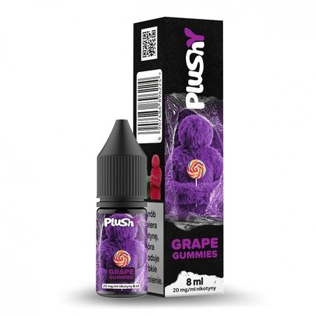 Liquid Plushy Salt Candy 8ml o mocy 20 mg soli nikotynowej w smaku Grape Gummies