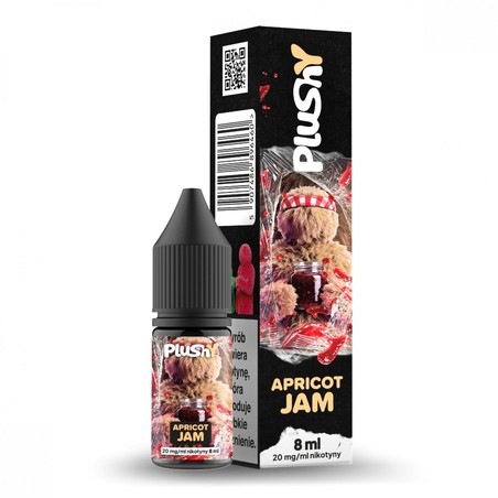 Liquid Plushy Salt Jam 8ml o mocy 20 mg soli nikotynowej w smaku Apricot Jam