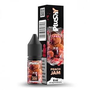 Liquid Plushy Salt Jam 8ml o mocy 20 mg soli nikotynowej w smaku Peach Jam