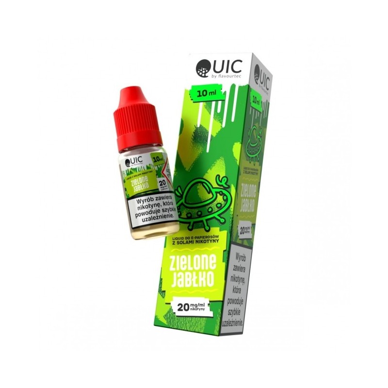 Liquid Quic Salt 10ml o mocy 20 mg soli nikotynowej w smaku Zielone Jabłko