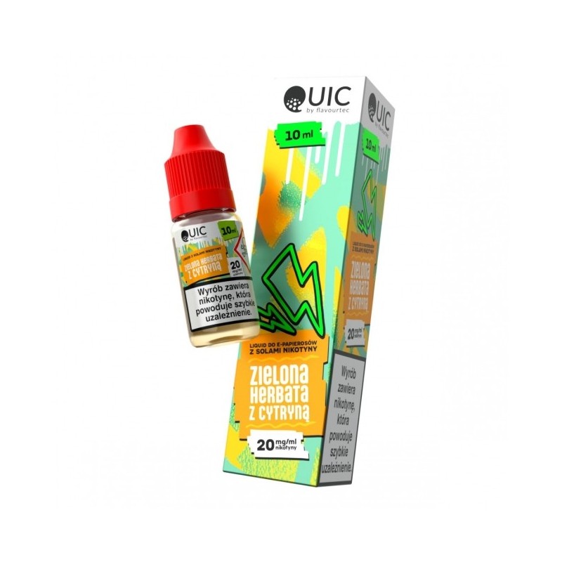 Liquid Quic Salt 10ml o mocy 20 mg soli nikotynowej w smaku Zielona Herbata z Cytryną