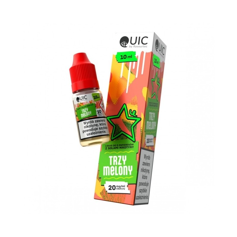 Liquid Quic Salt 10ml o mocy 20 mg soli nikotynowej w smaku Trzy Melony