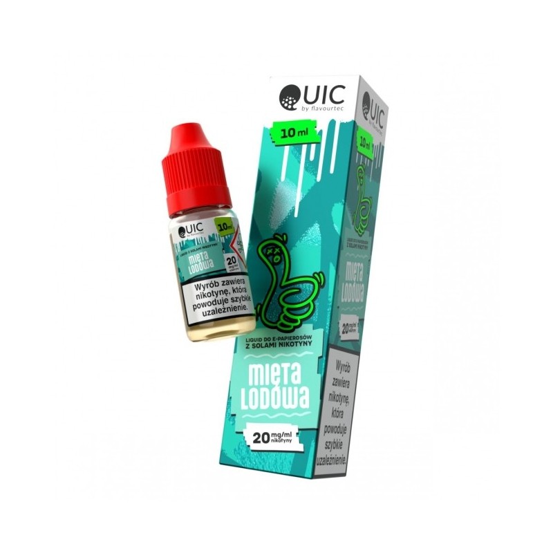 Liquid Quic Salt 10ml o mocy 20 mg soli nikotynowej w smaku Mięta Lodowa