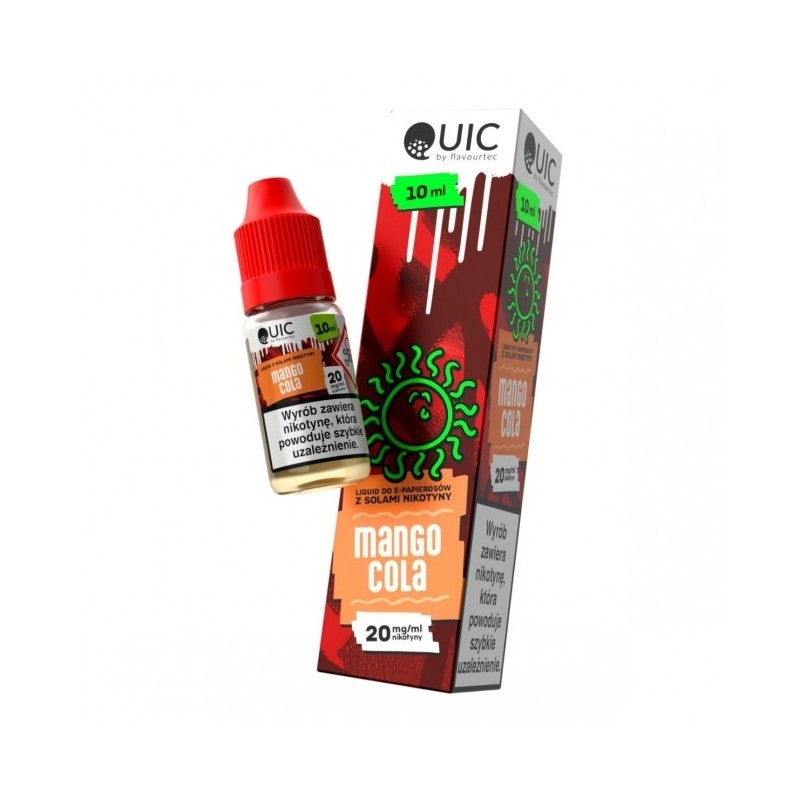 Liquid Quic Salt 10ml o mocy 20 mg soli nikotynowej w smaku Mango Cola