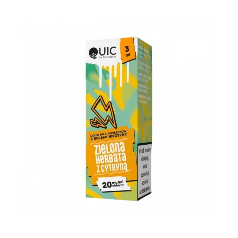 Liquid Quic Salt 3ml o mocy 20 mg soli nikotynowej w smaku Zielona Herbata z Cytryną